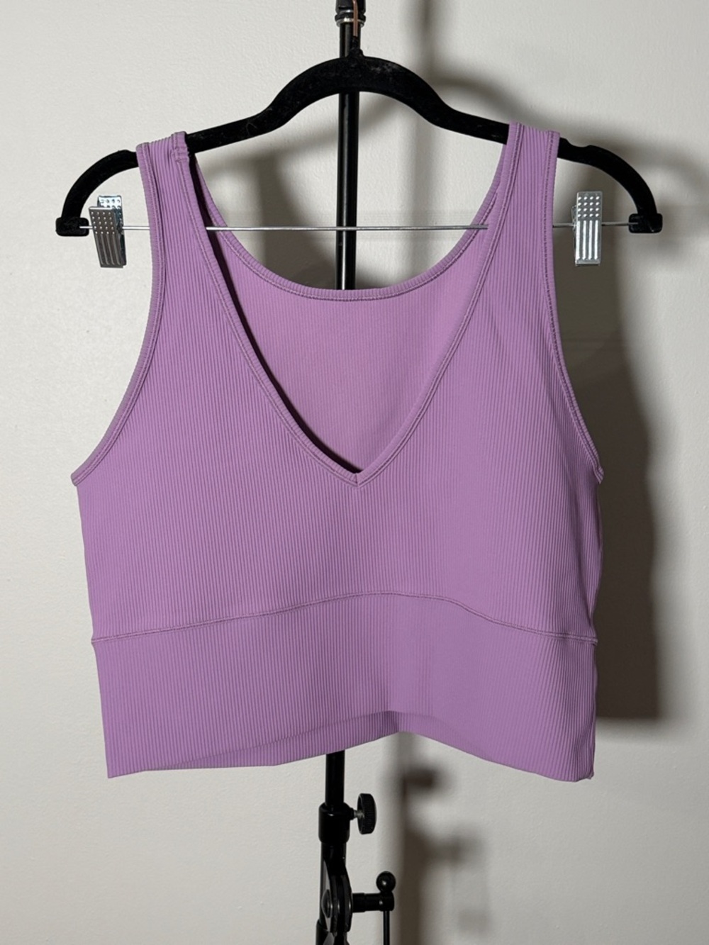 NWOT New Lululemon Power Pivot Tank Top *Rib Wisteria Purple - Picture 5 of 7